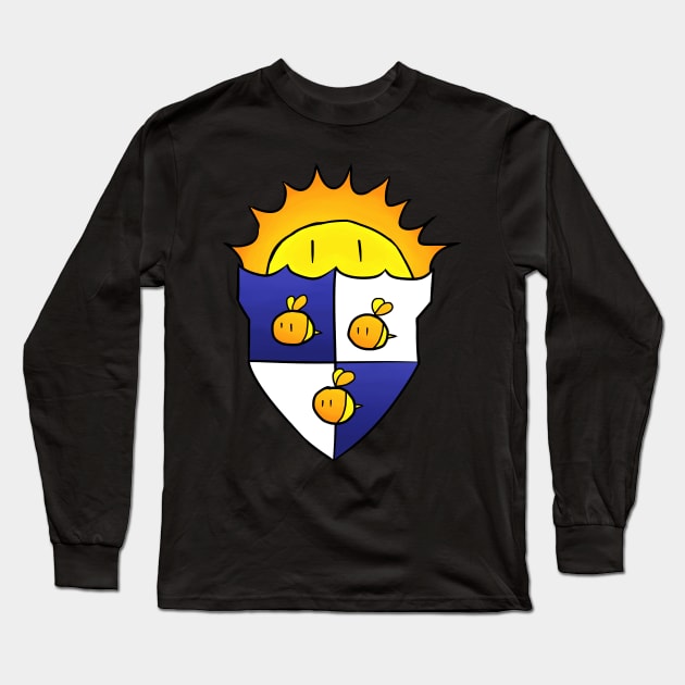 Cute Coat of Arms - Sun and Bees Long Sleeve T-Shirt by JonGrin